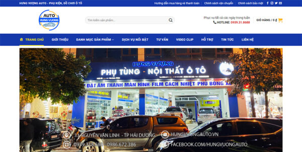 website phụ tùng oto