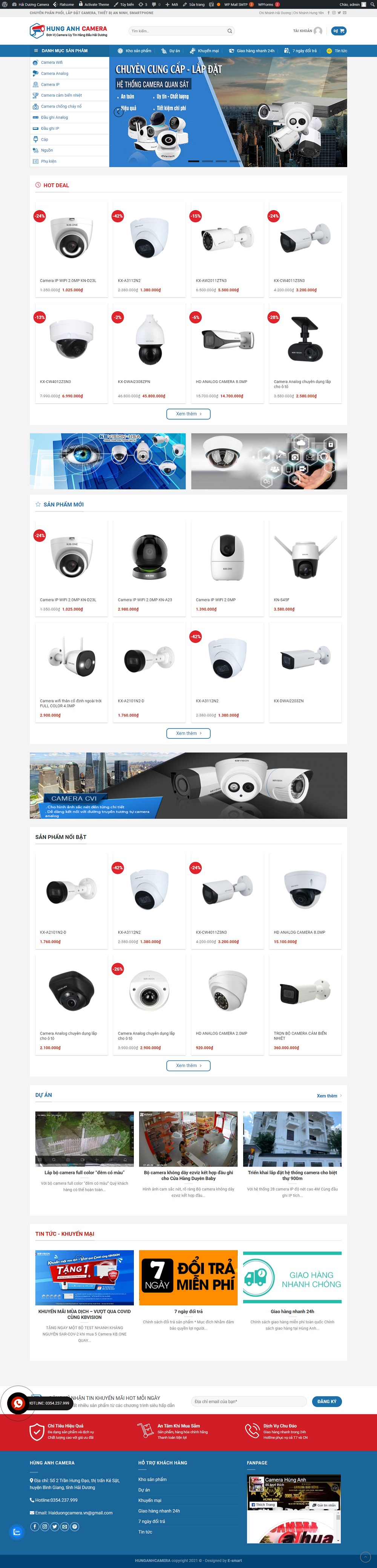 Thiết kế website camera giám sát