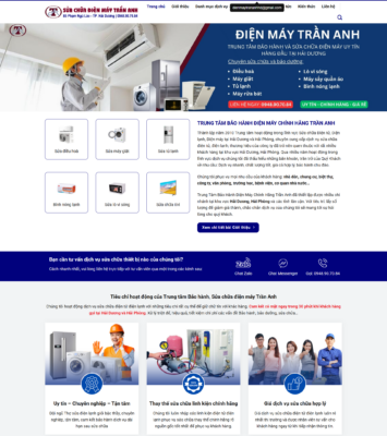 banner thiết kế website điện máy