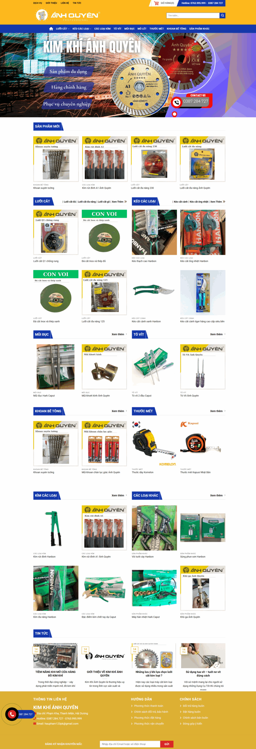 Website Kim Khí Ánh Quyên