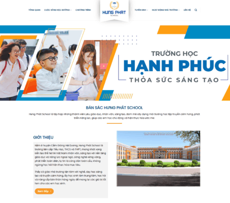 Mẫu website trường học